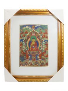 Assorted Sakyamuni Buddha thanka brocade