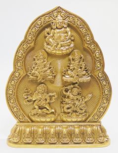 Brass 5-Zambala plaque