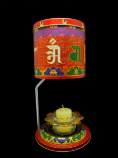 Om Mani B.Lamp Prayer wheel