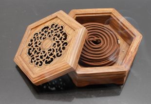 Rosewood hexagon incense
