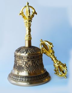 Bell and Dorje (M)(5 leaf)(pure copper)