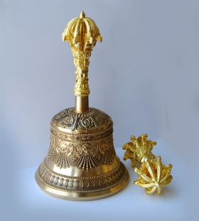 Bell and Dorje (M)(9 leaf) (pure copper)