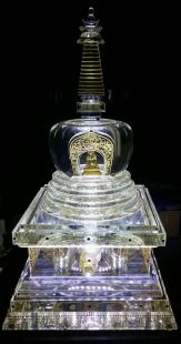 Crystal Stupa tibet design 42cm