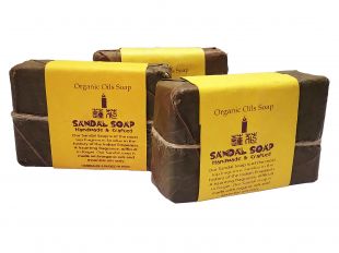 Organic Sandal Soap (Hand made & Packed in India)(one piece) 