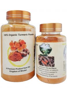 100% Organic Turmeric Powder, Made in Bhutan (140 g)