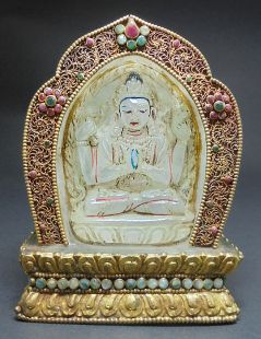 four arms Kuan Yin 11cm H (white crystal from Himalayas)