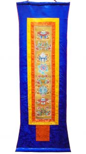 Ashtamangala Hanging scroll