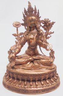 Copper White Tara Statues 15cm