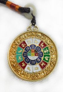 Protection Mandala sterling brass (Circle)