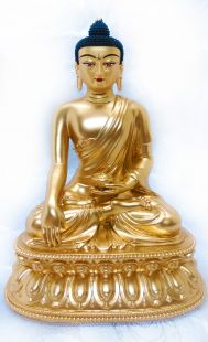 Sakyamuni , Full gilt gold statue