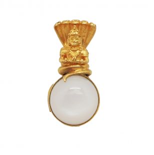Pure gold Naga statue and  Moonstone (Promotion)