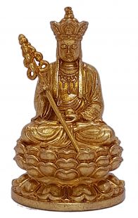 Ksitigarbha mini brass statue 3.5cmH