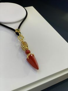 Phurpa vajra pendant cinnabar