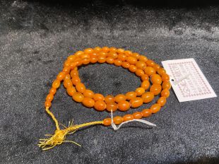 Old beeswax Buddhist beads ( S )