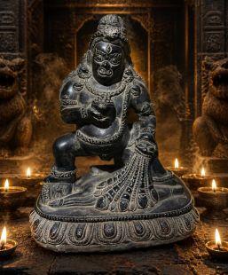 Black Zambala statue