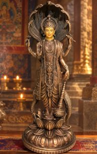 Vishnu face paint/antiqued