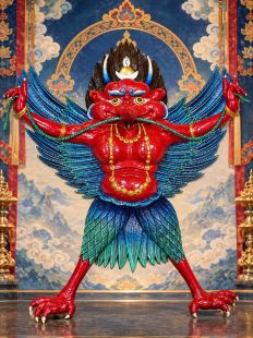 Garuda hand painted Plaque